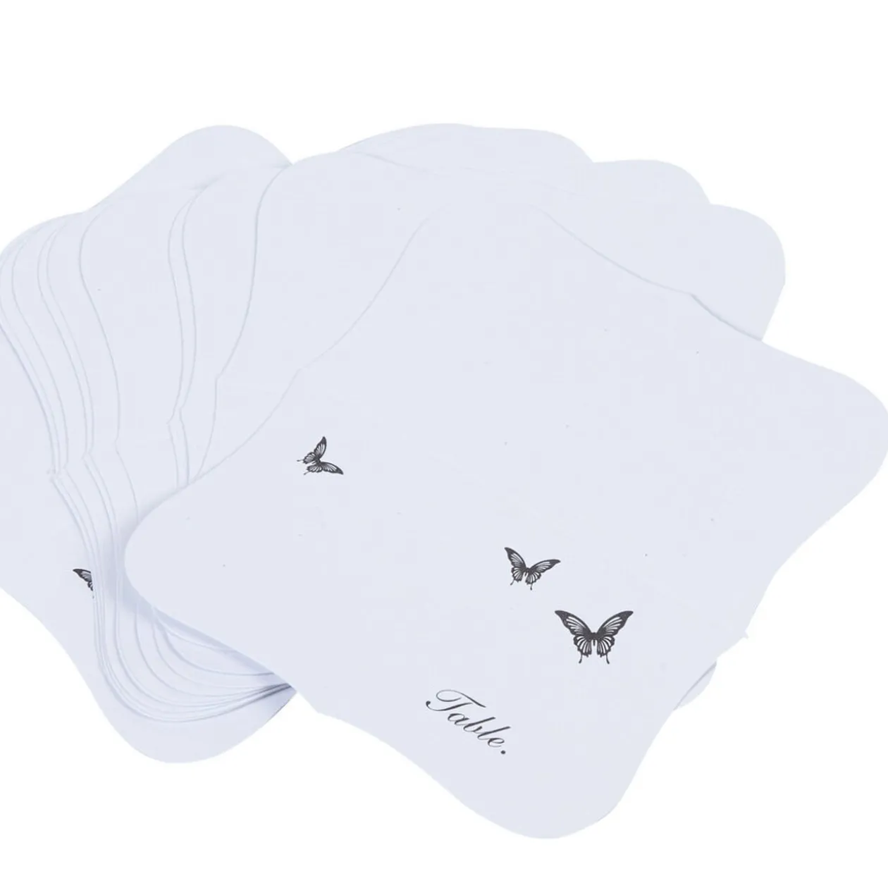 Marque place papillon doré x12