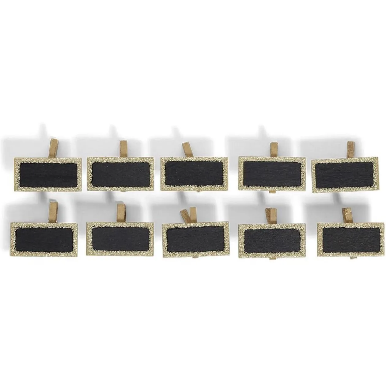 Marque place pince bois paillette