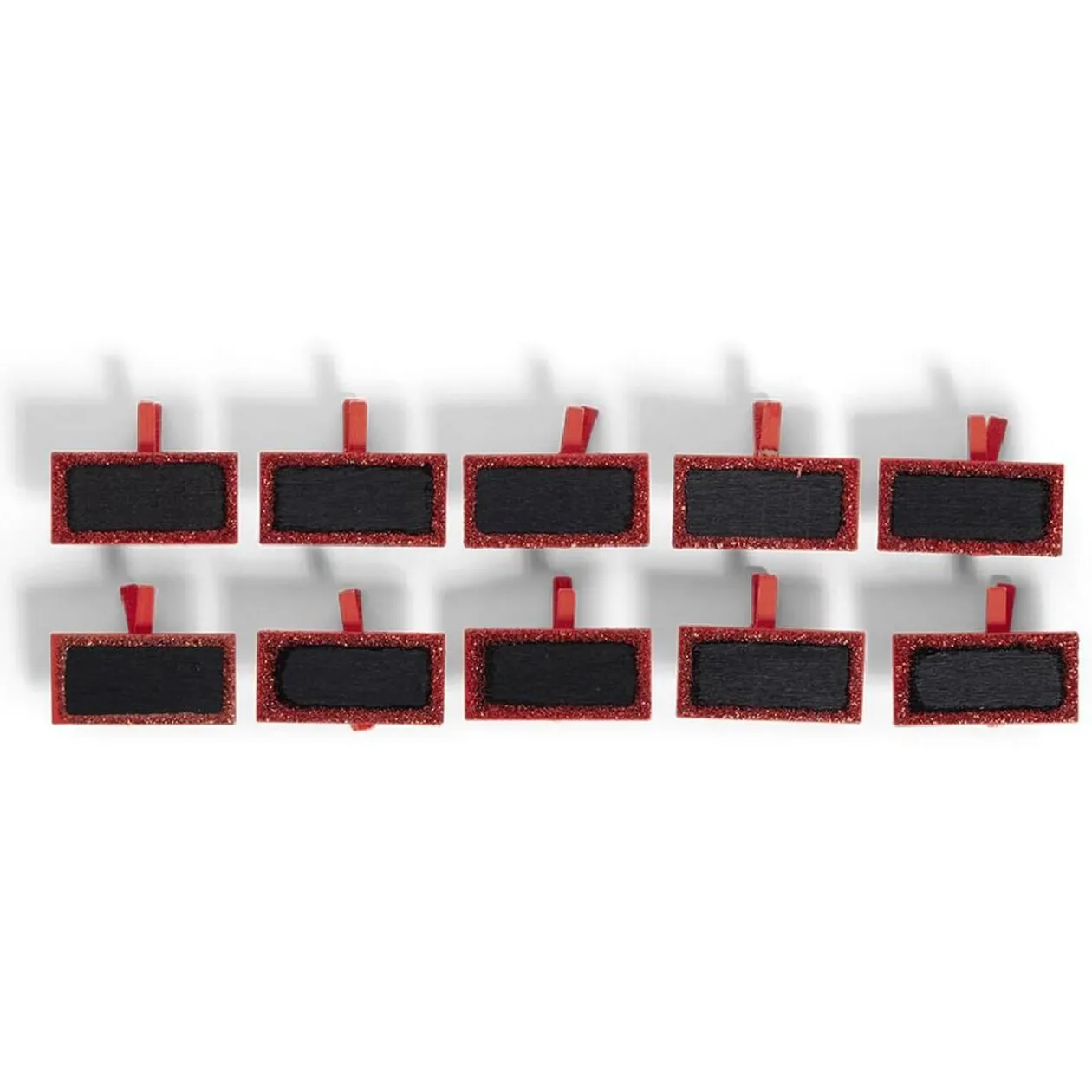 Marque place pince bois paillette