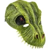 Masque enfant dinosaure vert