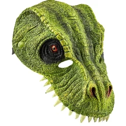 Masque enfant dinosaure vert