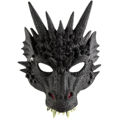 Masque enfant dragon noir