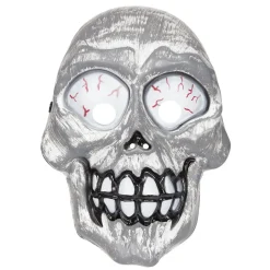 Masque enfant Halloween squelette gris et noir