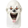 Masque Halloween clown taille adulte noir et blanc