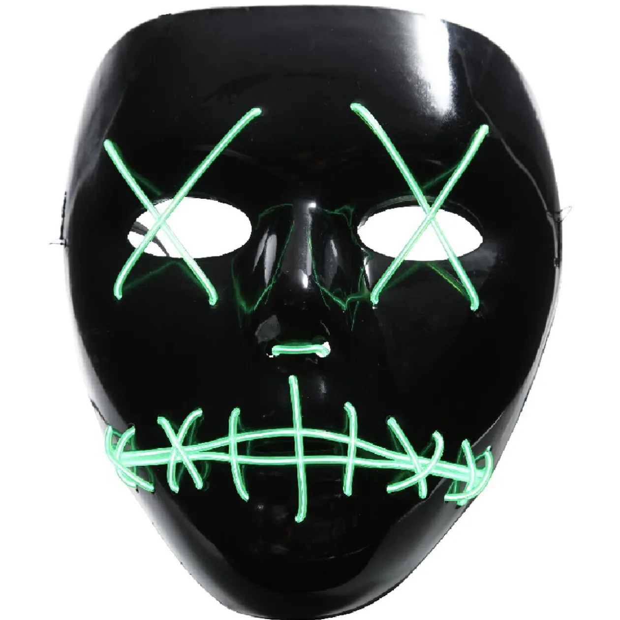 Masque tête cousue lumineux adulte