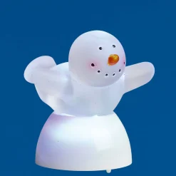 Mini bonhomme de neige Noël lumineux à poser h.5,5 cm