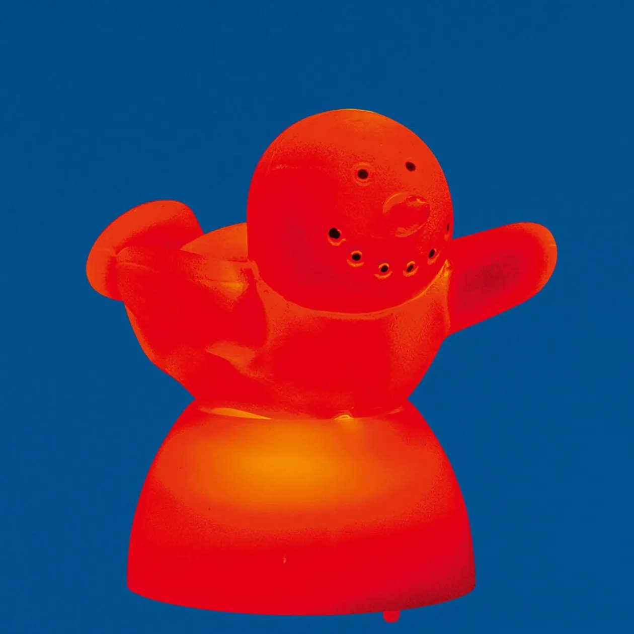 Mini bonhomme de neige Noël lumineux à poser h.5,5 cm