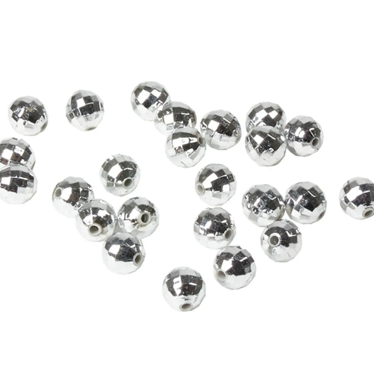 Mini boule décorative argentée x24