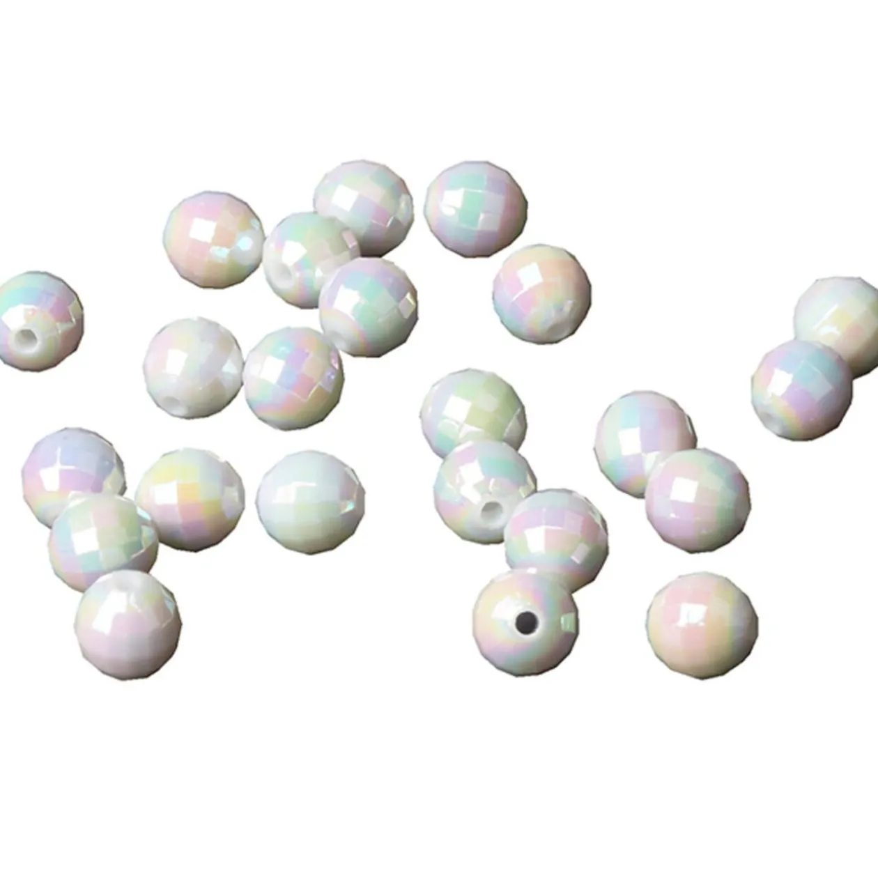 Mini boule décorative blanche x24