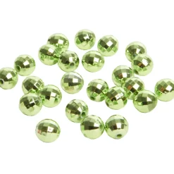 Mini boule décorative verte anis x24