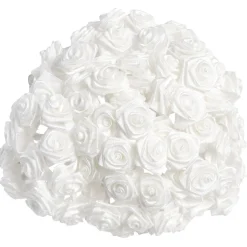 Mini rose blanche x72