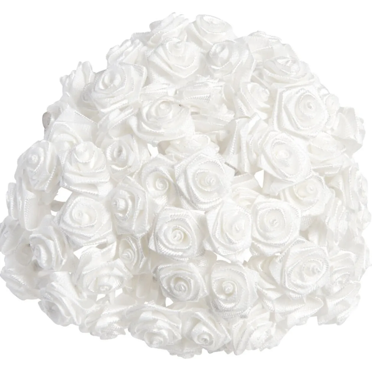 Mini rose blanche x72