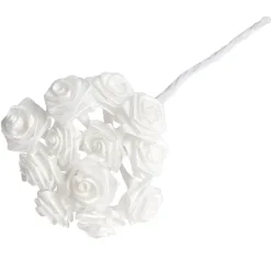 Mini rose blanche x72