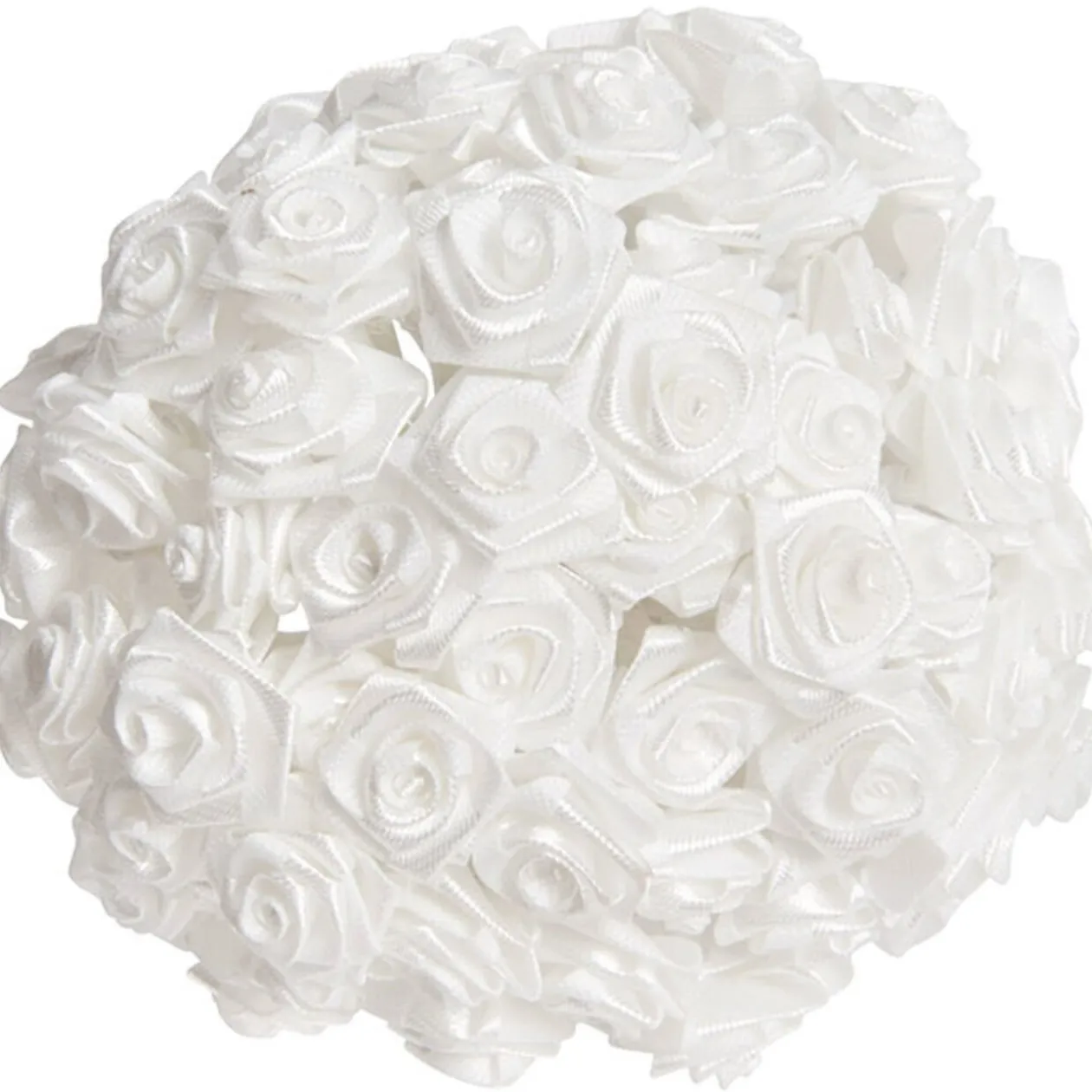 Mini rose ivoire x72