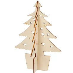 Mini sapin de table Noël beige