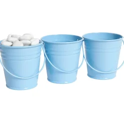 Mini seau bleu x3