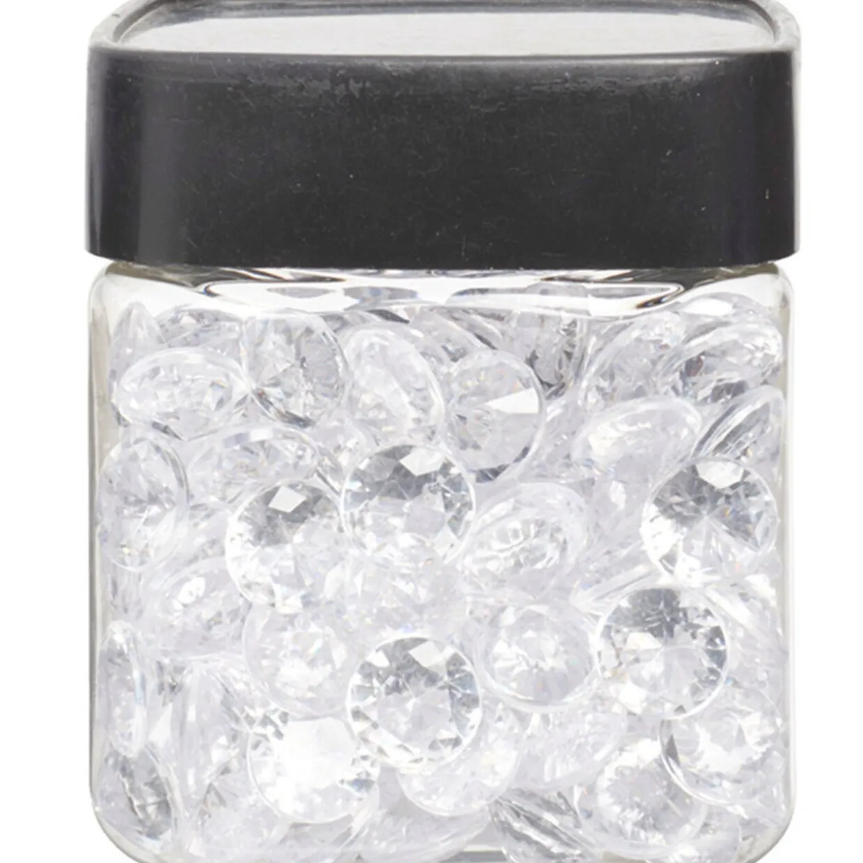 Minis diamants décoratifs blancs transparents