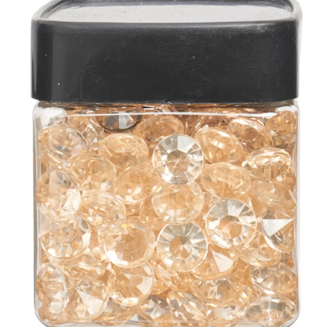 Minis diamants décoratifs ivoires transparents