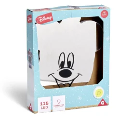 Miroir LED Disney Mickey effet infini à piles H25cm