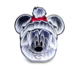 Miroir LED Disney Mickey effet infini à piles H25cm