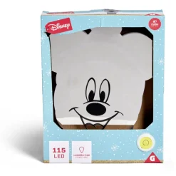 Miroir LED Disney Mickey effet infini à piles H25cm