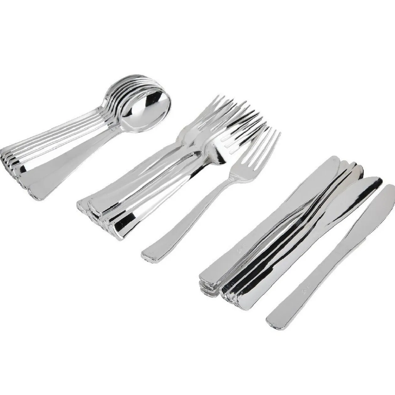 Ménagère effet métal 24 pièces