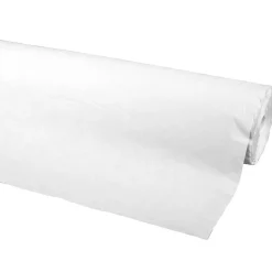 Nappe damassée blanche en papier 100 m