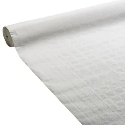 Nappe damassée blanche en papier 100 m