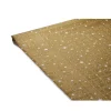 Nappe damassée en papier doré étoile blanche