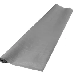 Nappe damassée gris clair en papier 6 m