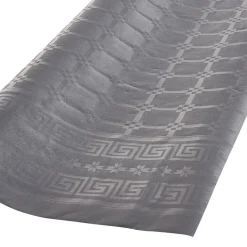 Nappe damassée gris foncé en papier 6 m