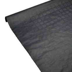 Nappe damassée noire en papier 6 m