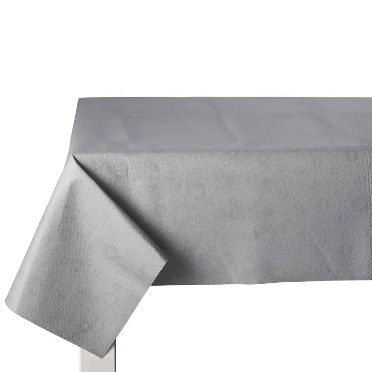 Nappe de Noël pliée argentée