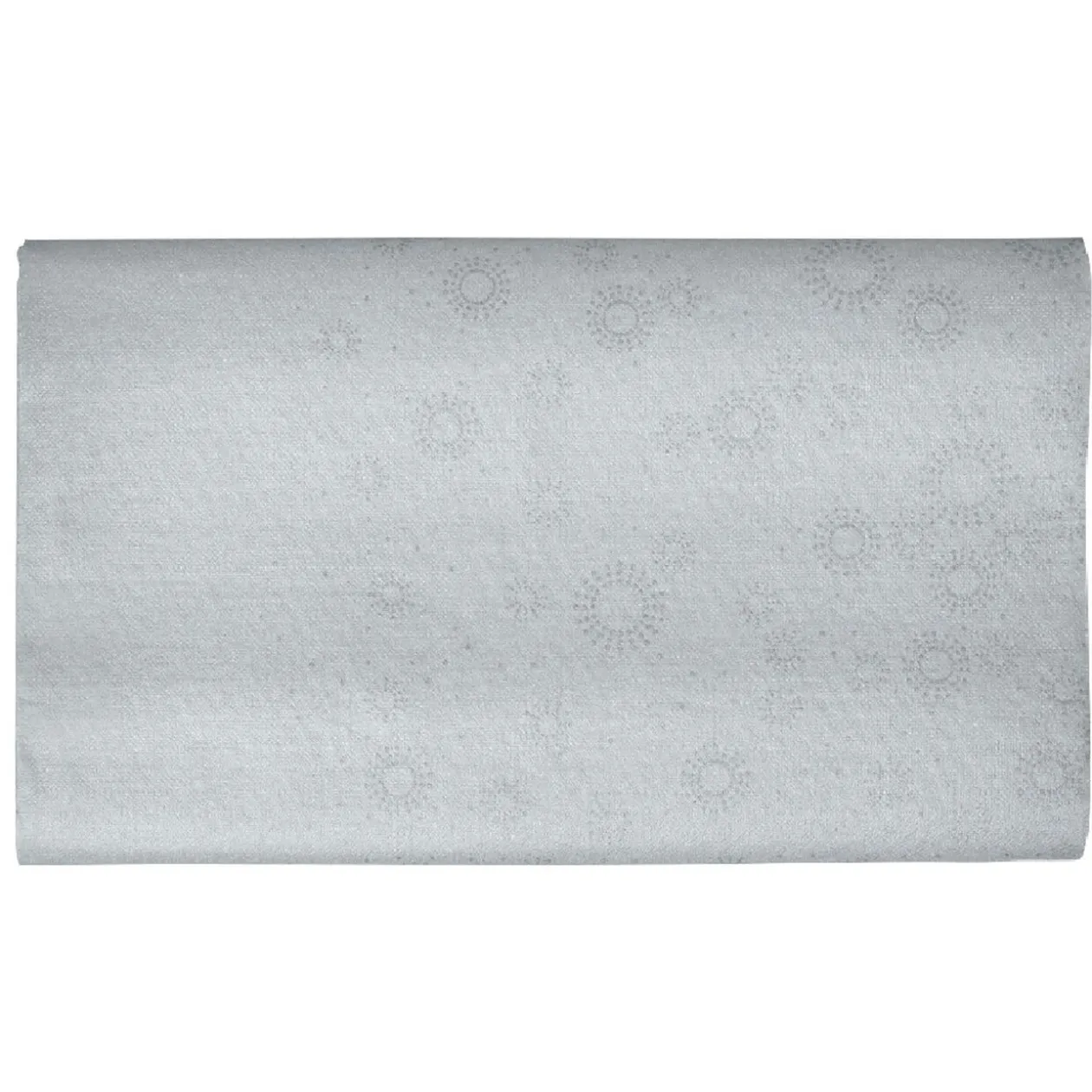 Nappe de Noël pliée argentée