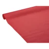 Nappe en papier gaufré uni rouge 25 m