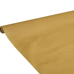 Nappe en papier voie sèche effet tissu doré 5 m
