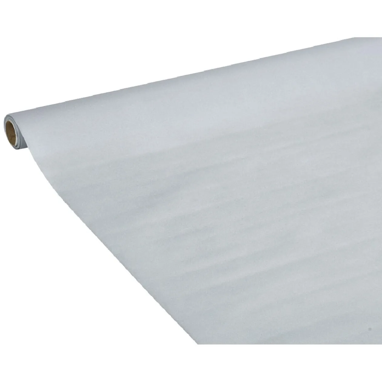 Nappe en papier voie sèche effet tissu argent 5 m