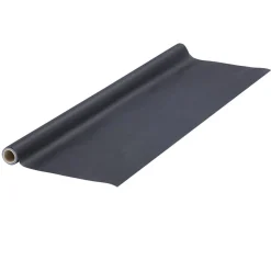Nappe en papier voie sèche effet tissu noir 4 m