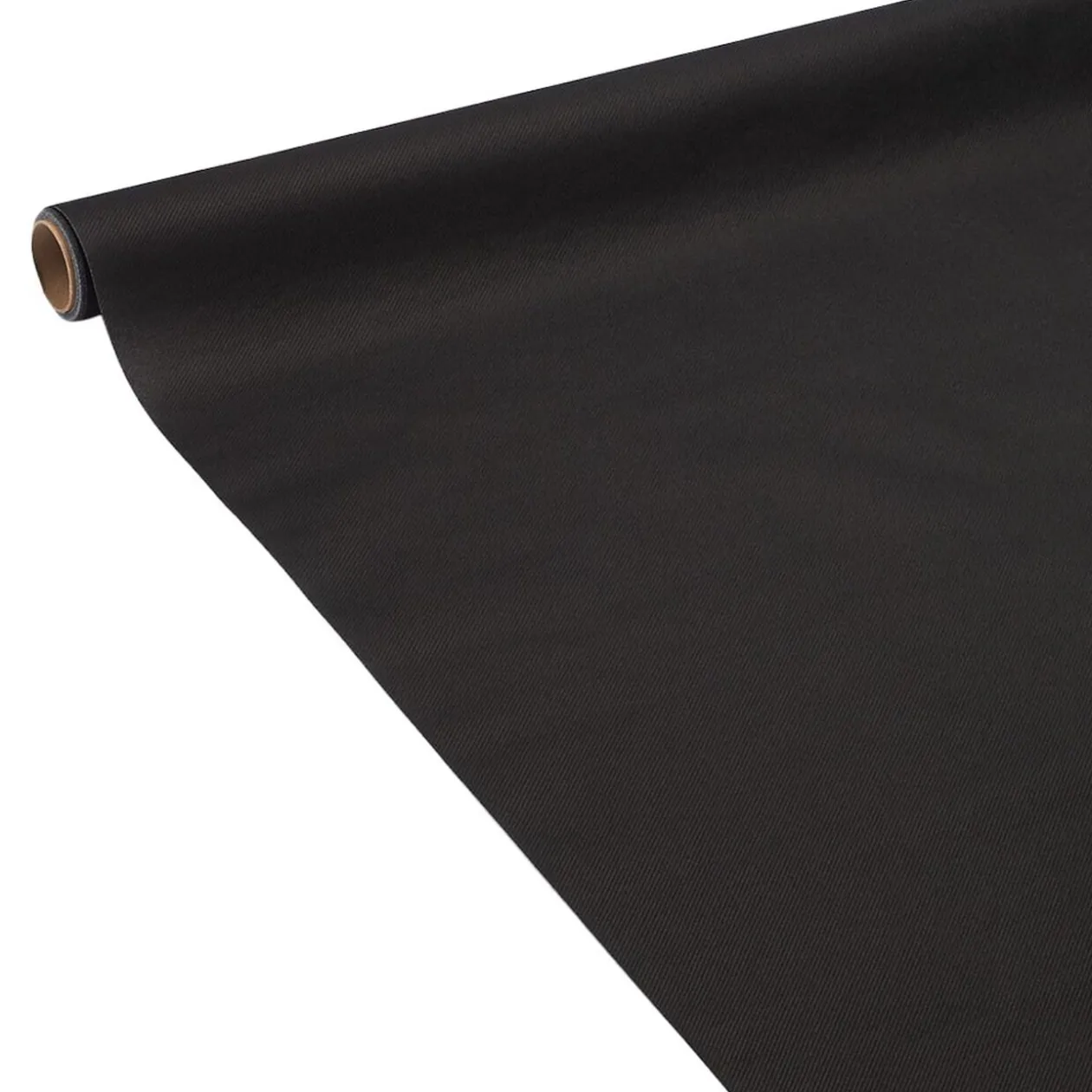 Nappe en papier voie sèche effet tissu noir 4 m