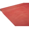 Nappe en papier voie sèche effet tissu rouge 4 m