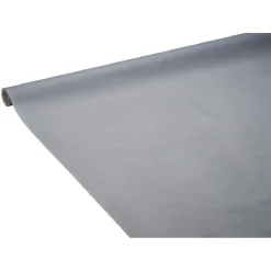 Nappe en papier voie sèche effet tissu gris clair 4 m
