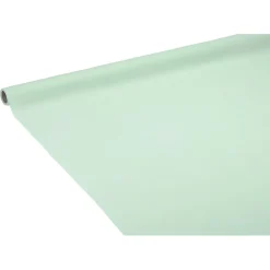 Nappe en papier voie sèche effet tissu vert d'eau 4 m