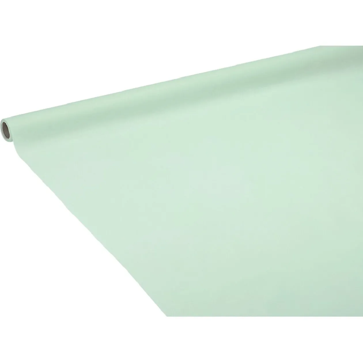 Nappe en papier voie sèche effet tissu vert d'eau 4 m