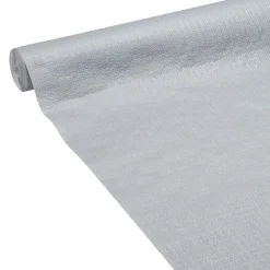 Nappe gauffrée argentée en papier 20 m