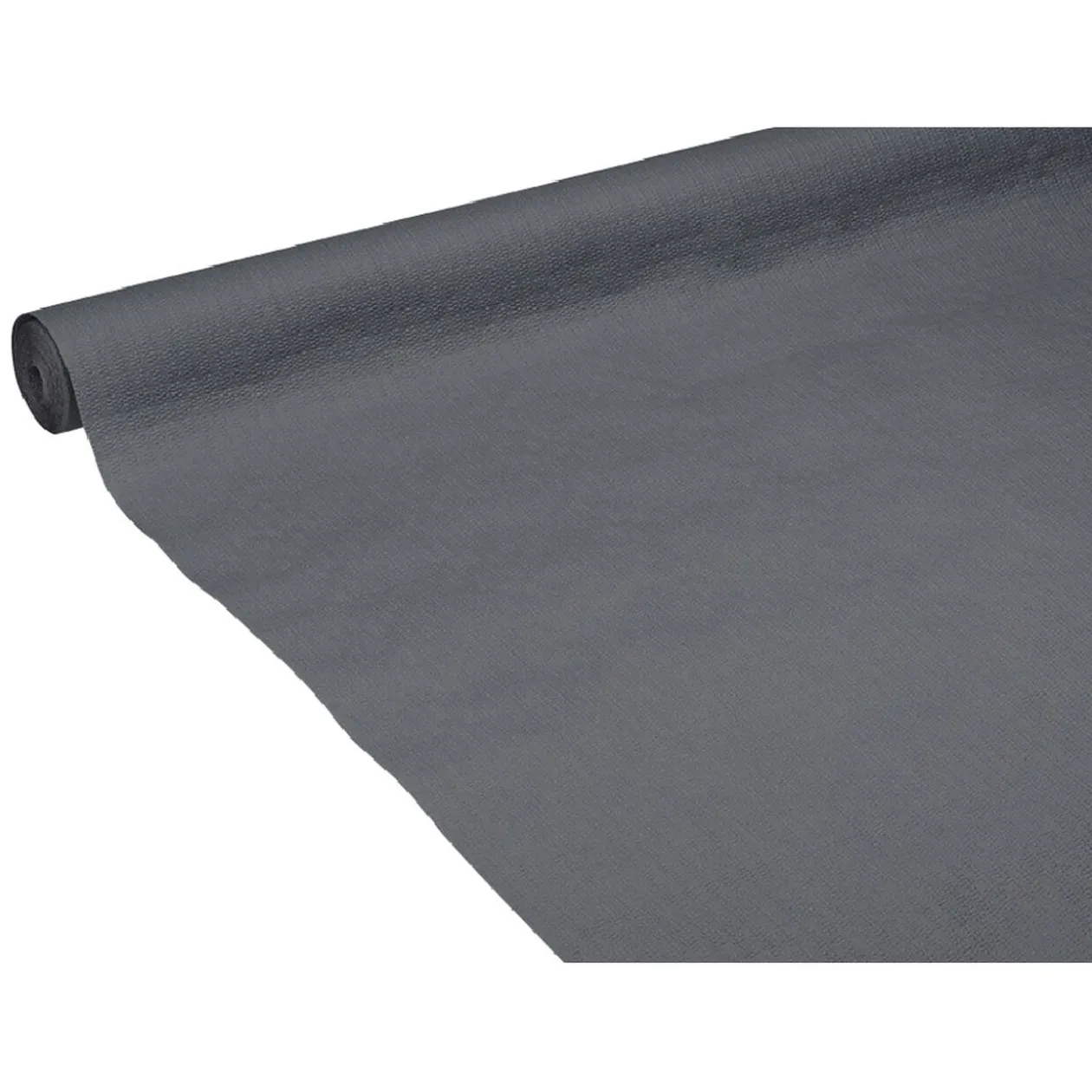 Nappe gauffrée gris foncé en papier 20 m