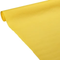 Nappe gauffrée jaune en papier 20m