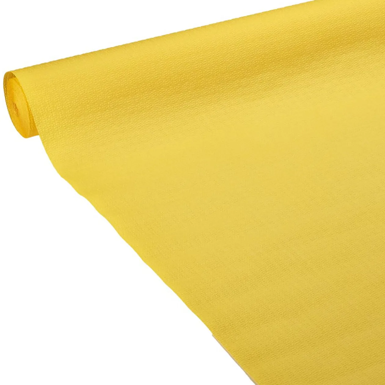 Nappe gauffrée jaune en papier 20m