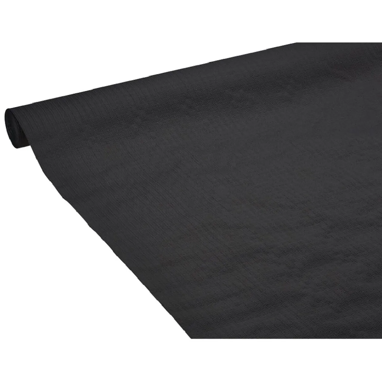 Nappe gauffrée noire en papier 20m
