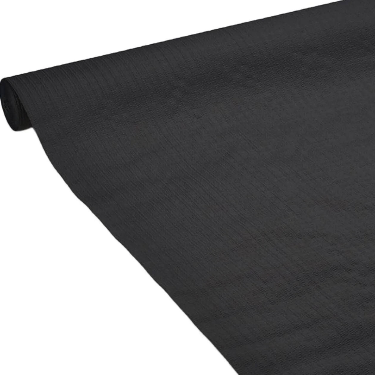 Nappe gauffrée noire en papier 20m