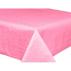 Nappe jetable damassée vieux rose en papier 6 m